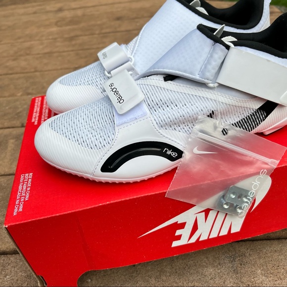 NEW! Nike Superrep Cycle Shoes White Black CW2191-100 Mens 9.5 Womens 11 - Picture 2 of 6